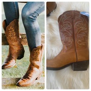 Ariat Women’s Heritage Western R-Toe Boots Brown 6